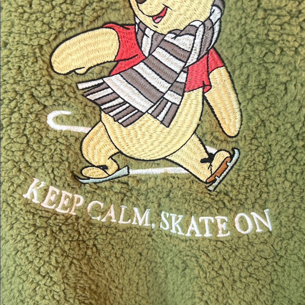 Disney Green Fleece Hoodie with Winnie the Pooh - Picture 4 of 9